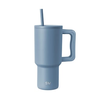 Foto 1 | Vaso Simple Modern Trek De 30 Onzas Con Asa Y Tapa De Pajita, Blue Dune - Venta Internacional.