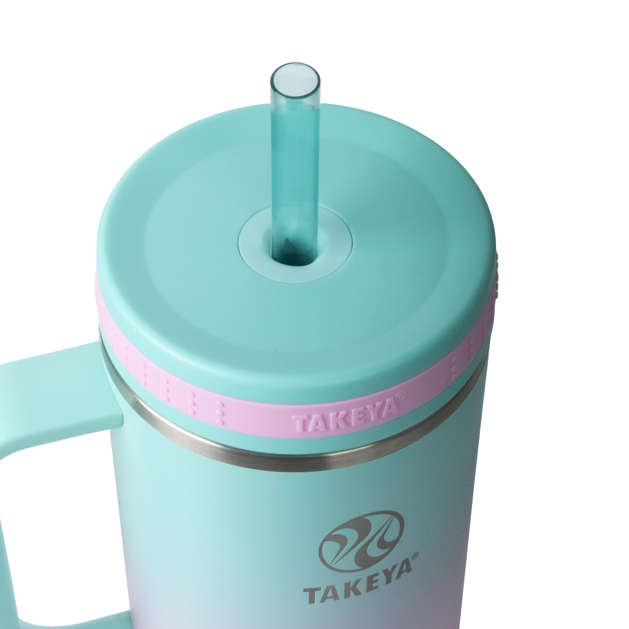 Foto 4 pulgar | Vaso Takeya Con Mango, 1,2 L, Posavasos Y 2 Pajitas Ss - Venta Internacional.