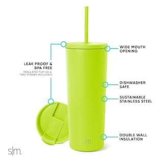 Foto 2 | Vaso Aislante Simple Modern Classic De 710 Ml, Color Verde Manzana - Venta Internacional.