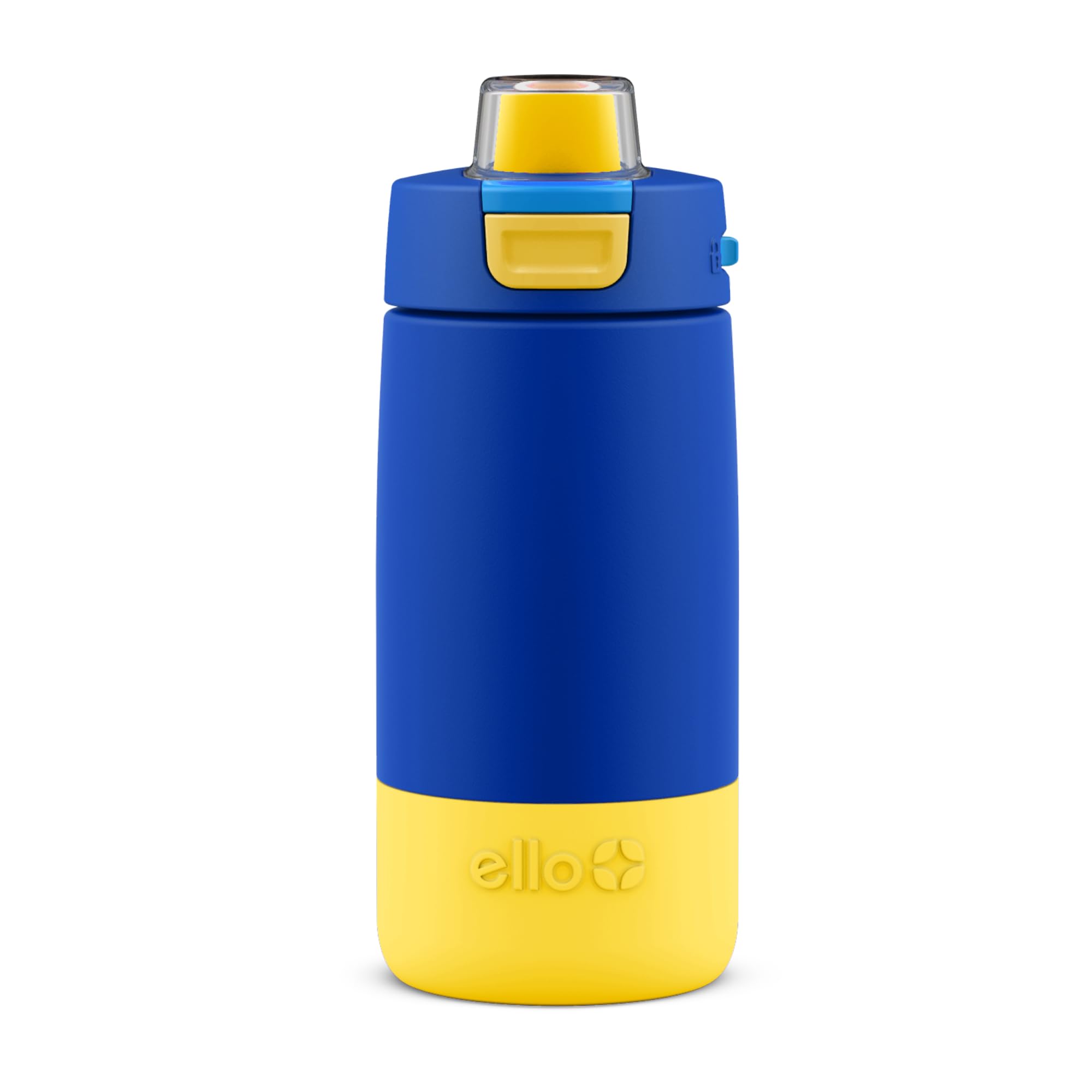 Botella De Agua Ello Kids Colby De Acero Inoxidable, 350 Ml, Azul - Venta Internacional.