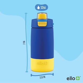 Foto 3 | Botella De Agua Ello Kids Colby De Acero Inoxidable, 350 Ml, Azul - Venta Internacional.