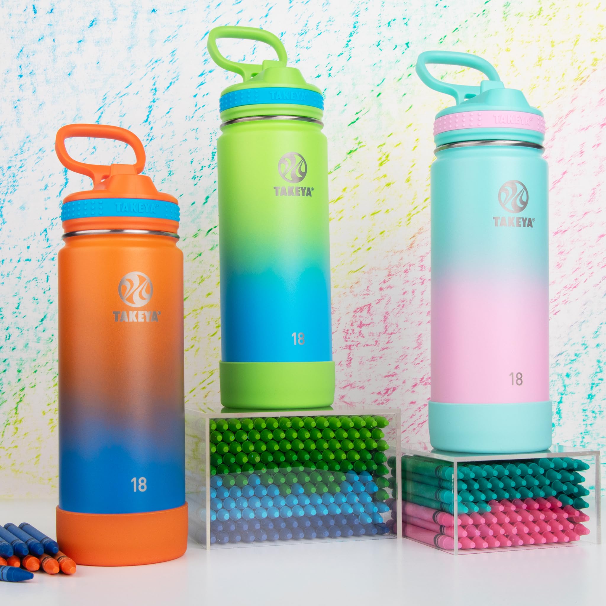 Foto 6 | Botella De Agua Takeya Actives De Acero Inoxidable De 530 Ml Con Pajita - Venta Internacional.