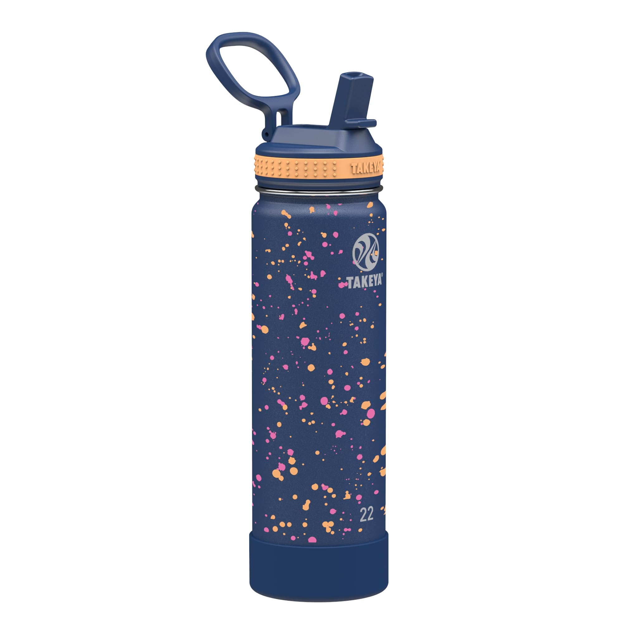 Botella De Agua Takeya Actives Con Tapa Con Pajita, 650 Ml, Cool Ray - Venta Internacional.