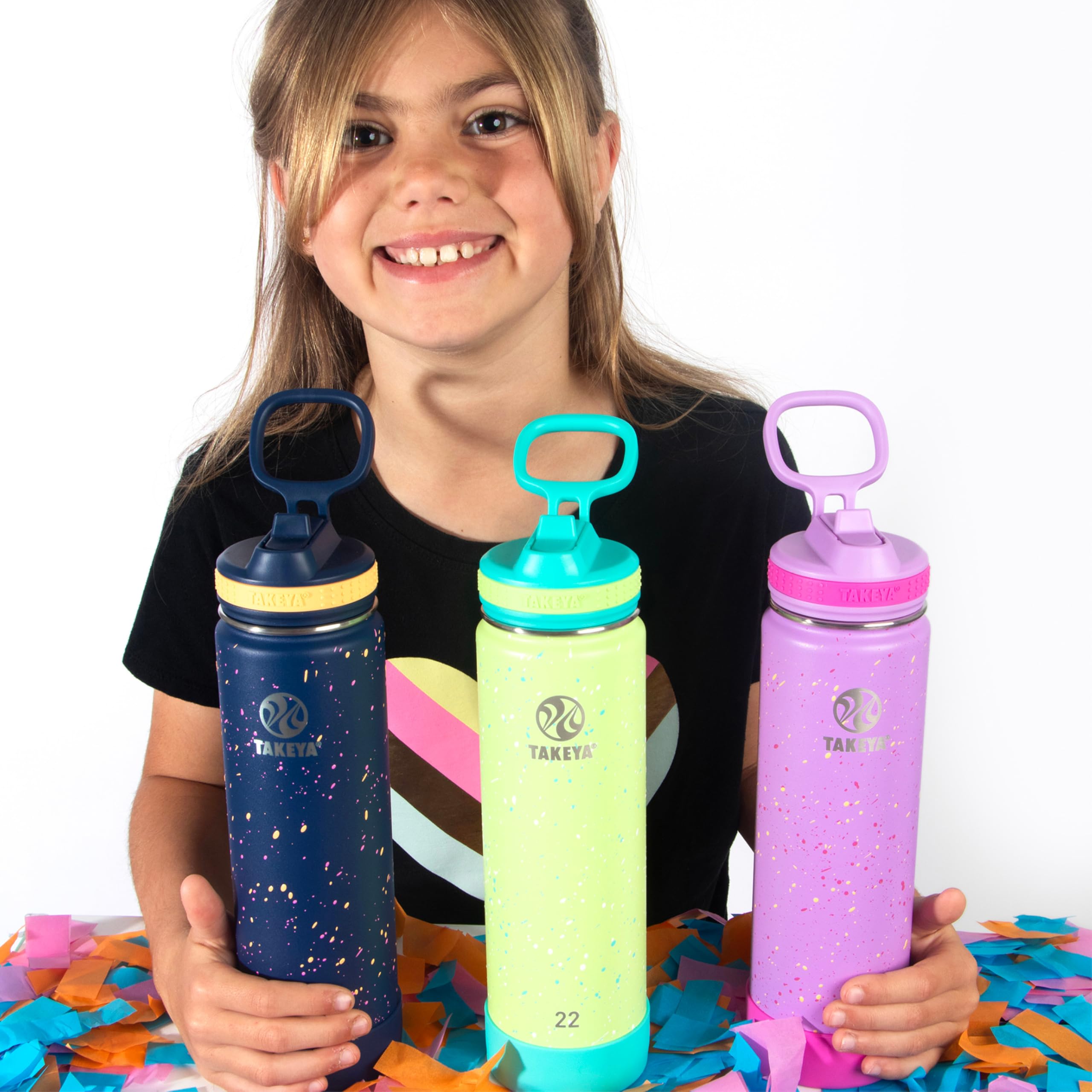 Foto 5 pulgar | Botella De Agua Takeya Actives Con Tapa Con Pajita, 650 Ml, Cool Ray - Venta Internacional.