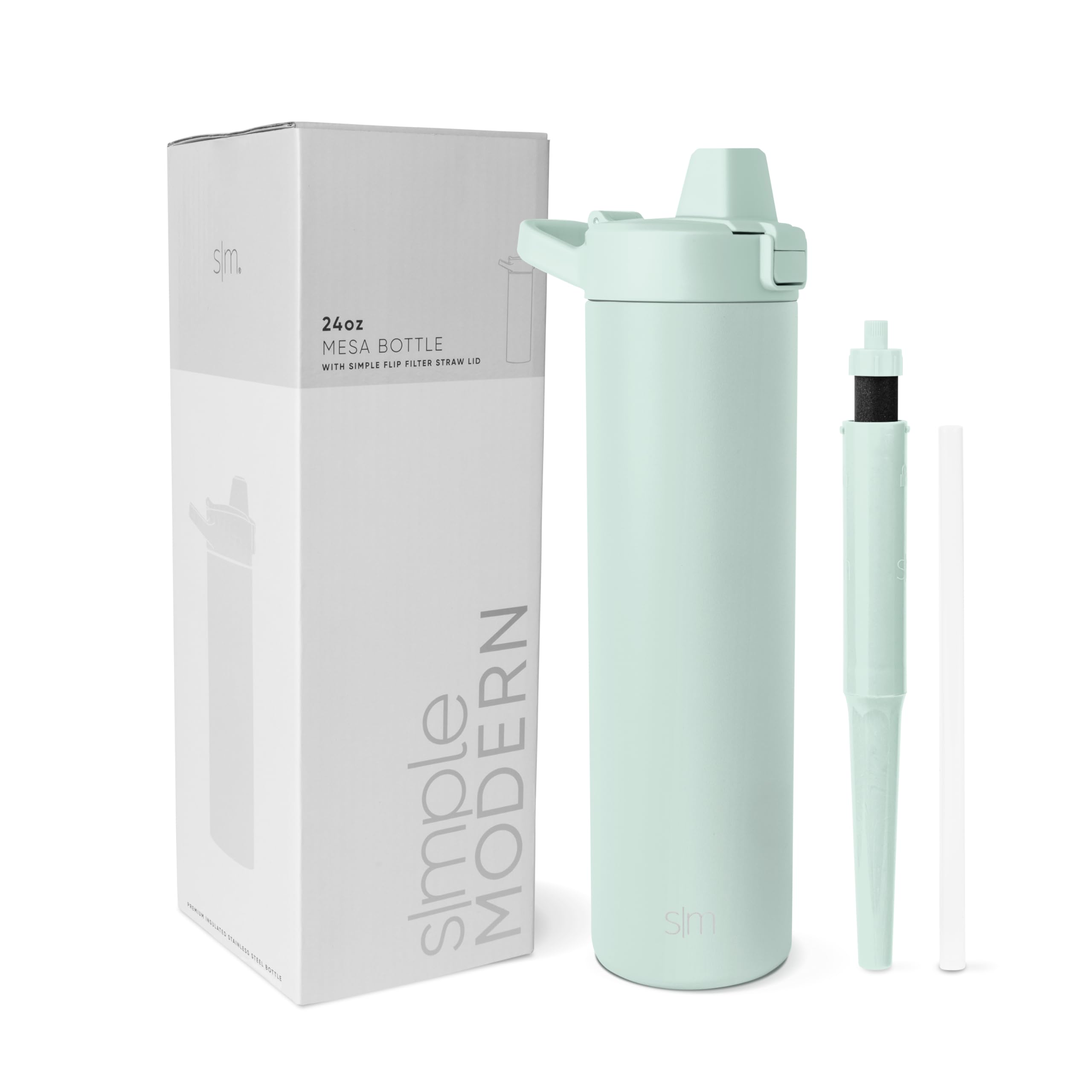 Foto 1 | Botella De Agua Simple, Moderna, Con Aislamiento Filtrado, 700 Ml, Retro, Color Menta - Venta Internacional.