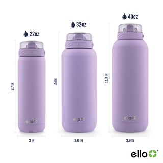 Foto 3 | Botella De Agua Ello Cooper, 650 Ml, Acero Inoxidable, Color Lila - Venta Internacional.