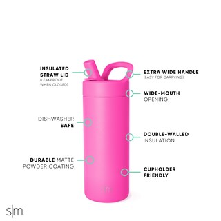 Foto 4 | Botella De Agua Simple Moderna Para Niños Con Aislamiento De 470 Ml De Acero Inoxidable - Venta Internacional.
