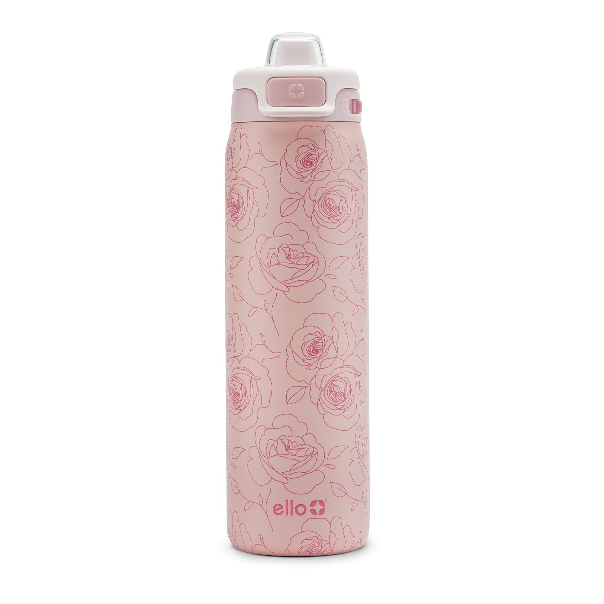 Botella De Agua Ello Pop & Fill De Acero Inoxidable Con Forma De Rosas De 650 Ml - Venta Internacional.