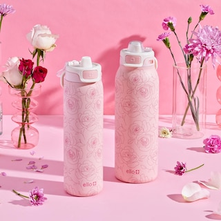 Foto 2 | Botella De Agua Ello Pop & Fill De Acero Inoxidable Con Forma De Rosas De 650 Ml - Venta Internacional.