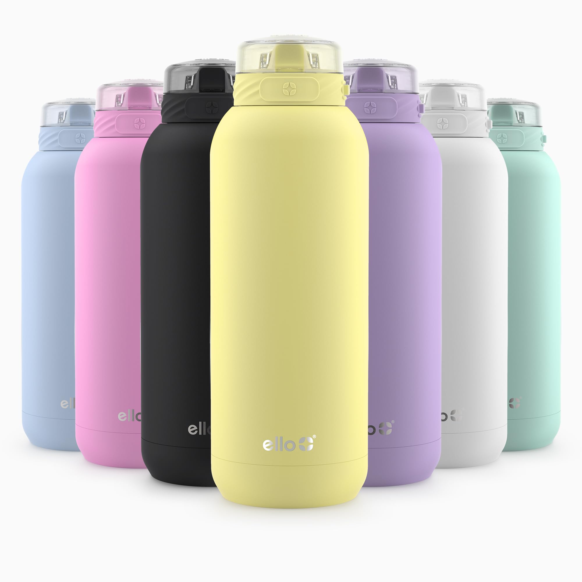 Botella De Agua Ello Cooper De Acero Inoxidable De 1,2 L Con Pajita Para Limonada - Venta Internacional.