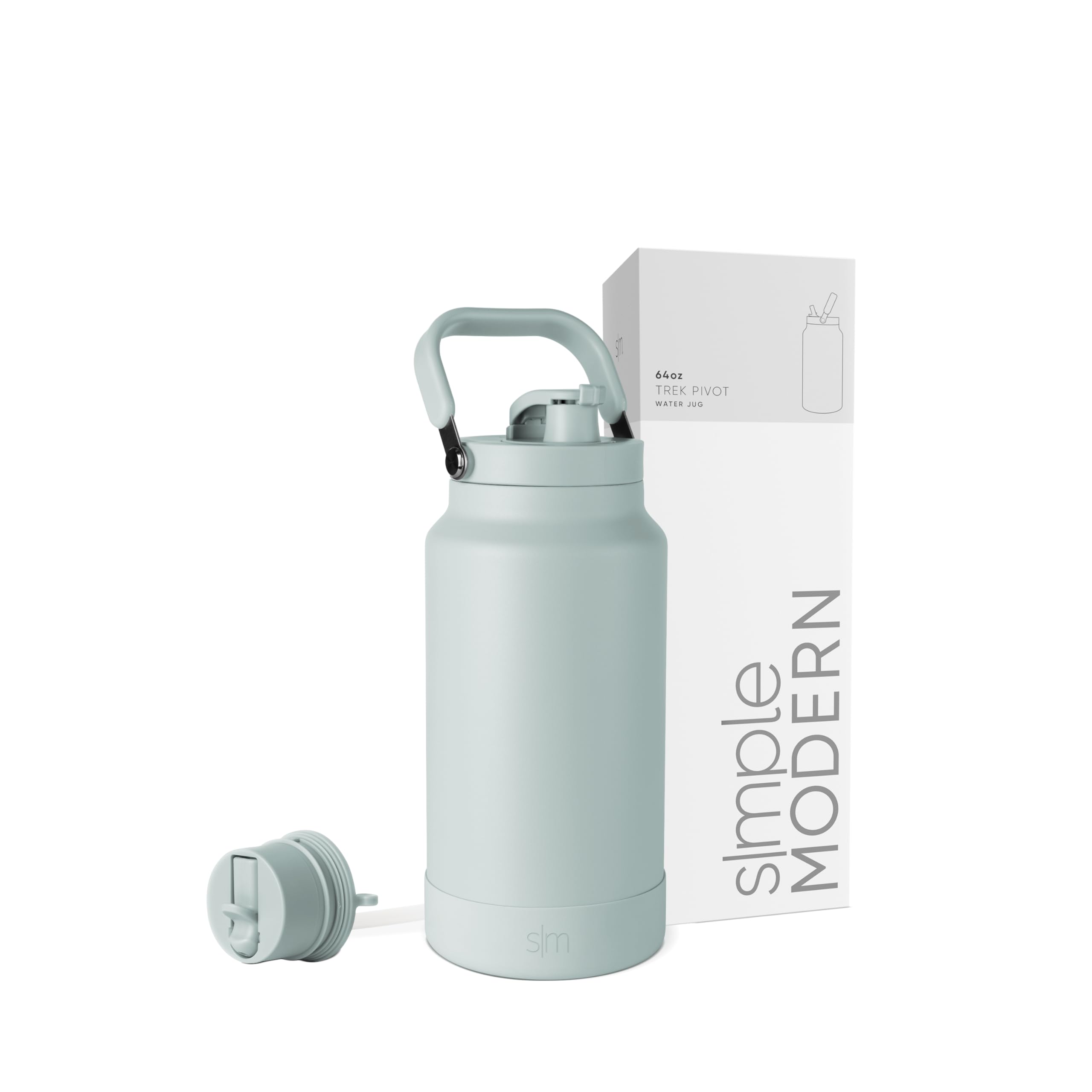 Botella De Agua Simple Modern Trek Pivot De Acero Inoxidable De 1,9 L - Venta Internacional.