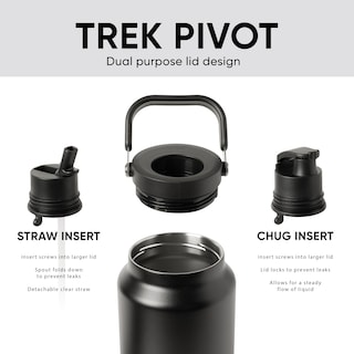 Foto 2 | Botella De Agua Simple Modern Trek Pivot De Acero Inoxidable De 1,9 L - Venta Internacional.