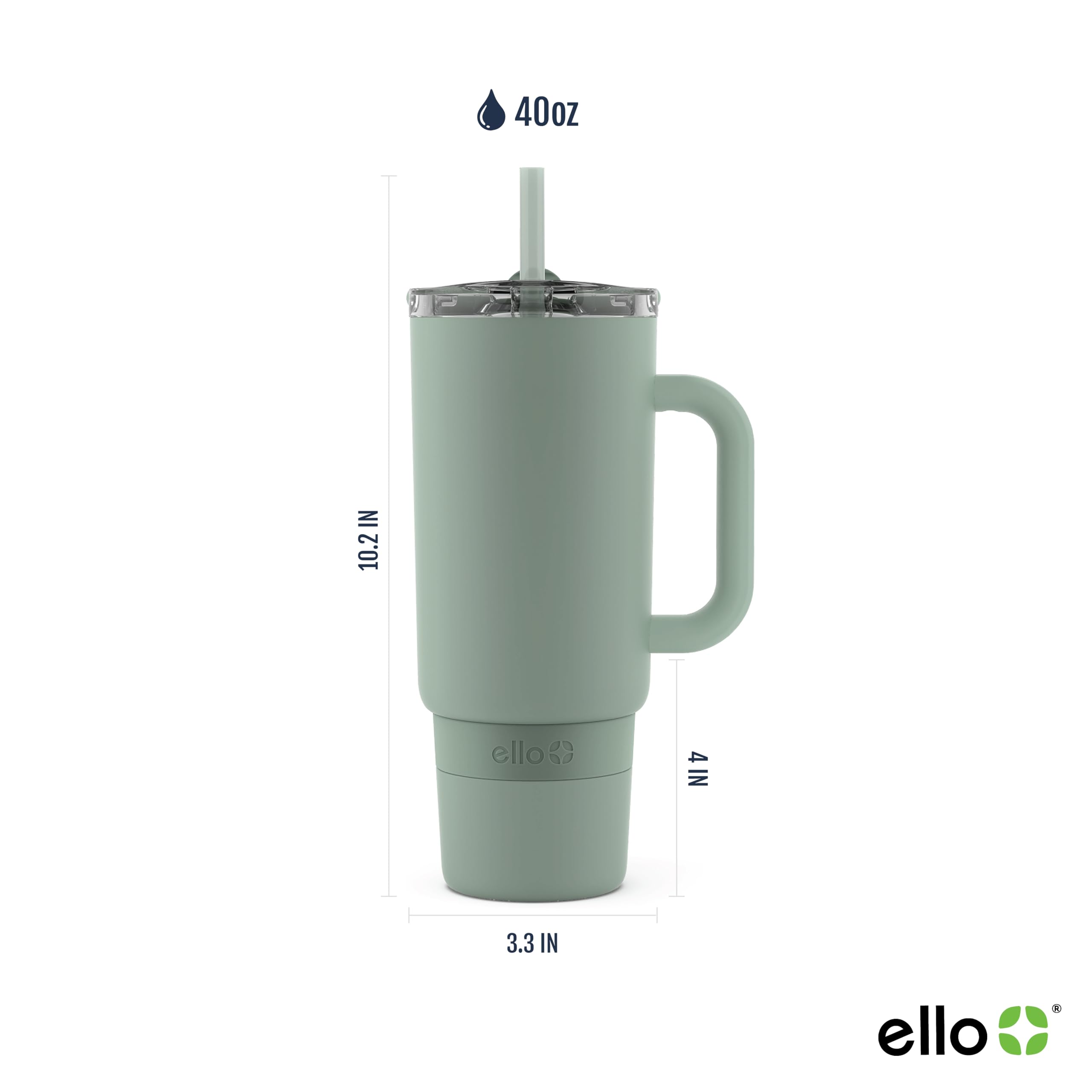 Foto 3 pulgar | Tumbler Ello Port De Acero Inoxidable Con Aislamiento Al Vacío De 1,2 L - Venta Internacional.