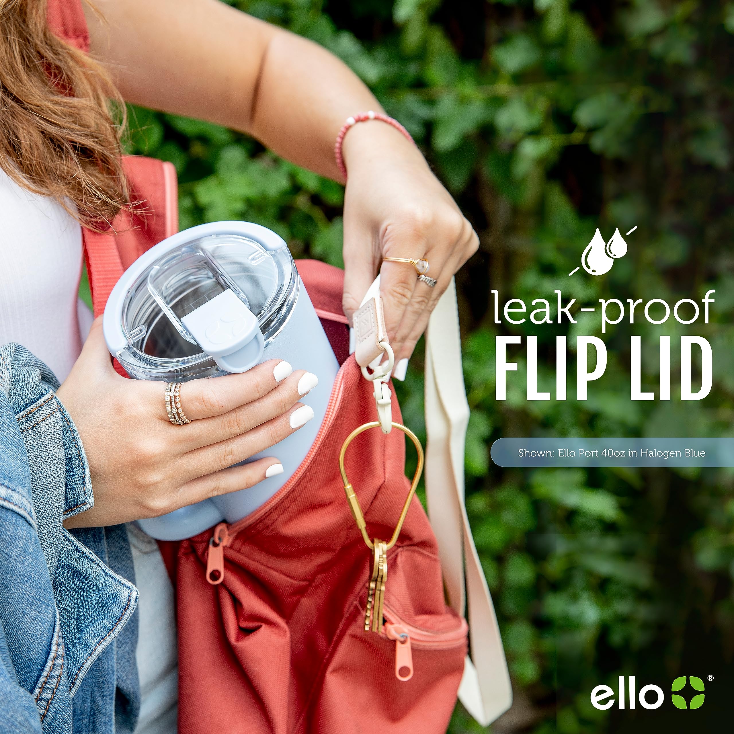 Foto 4 pulgar | Tumbler Ello Port De Acero Inoxidable Con Aislamiento Al Vacío De 1,2 L - Venta Internacional.
