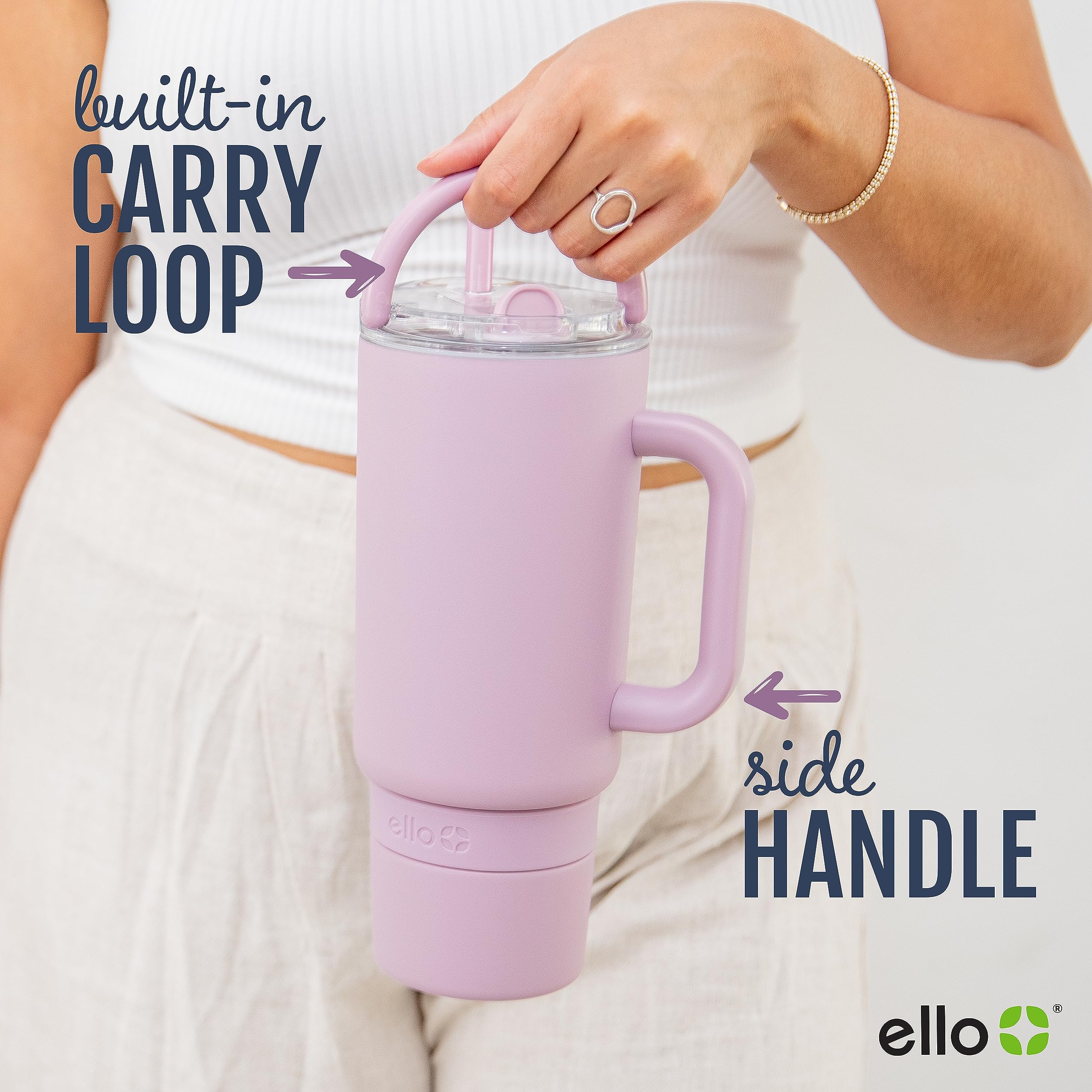 Foto 7 pulgar | Tumbler Ello Port De Acero Inoxidable Con Aislamiento Al Vacío De 1,2 L - Venta Internacional.