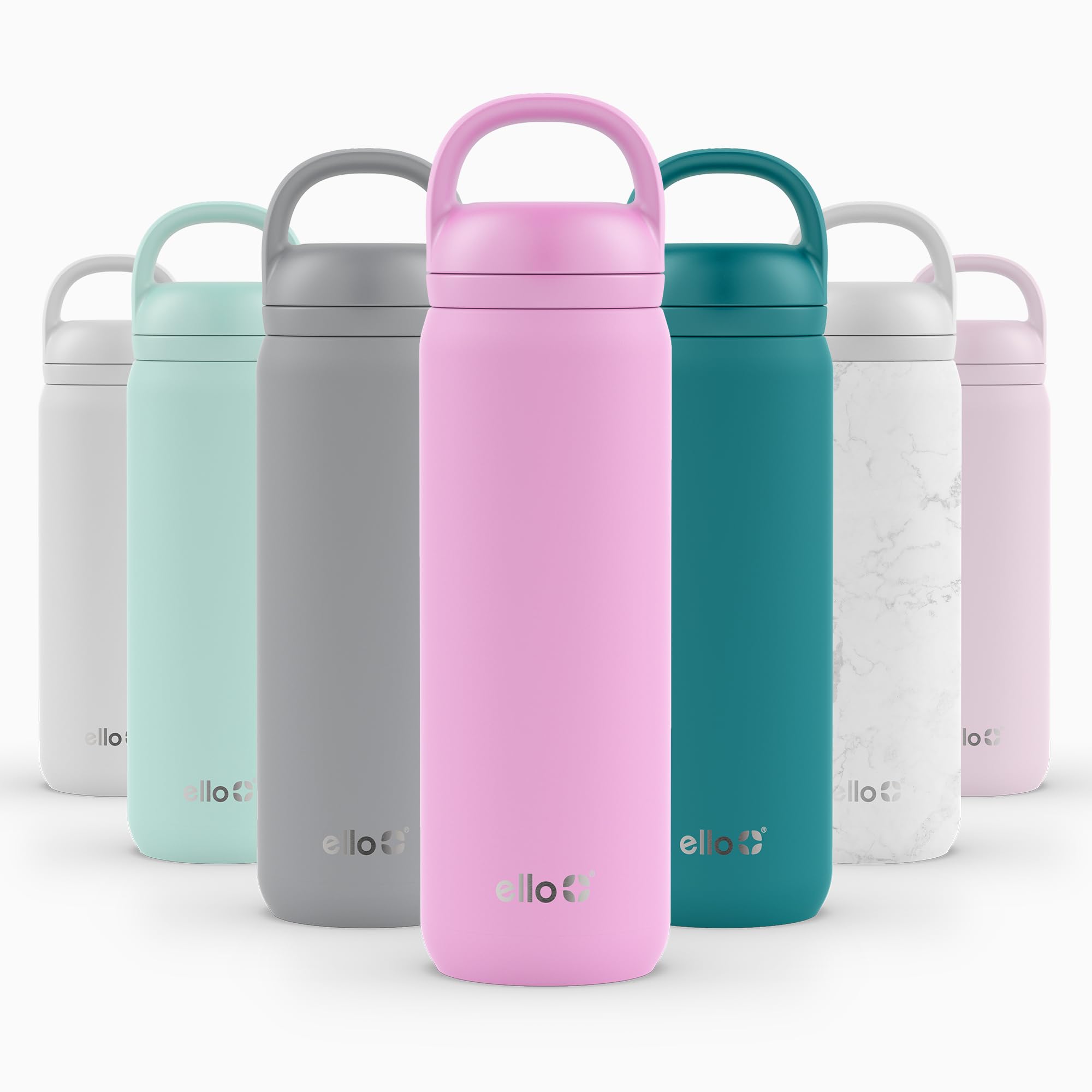 Botella De Agua Ello Cooper Twist 650 Ml De Acero Inoxidable Rosa - Venta Internacional.