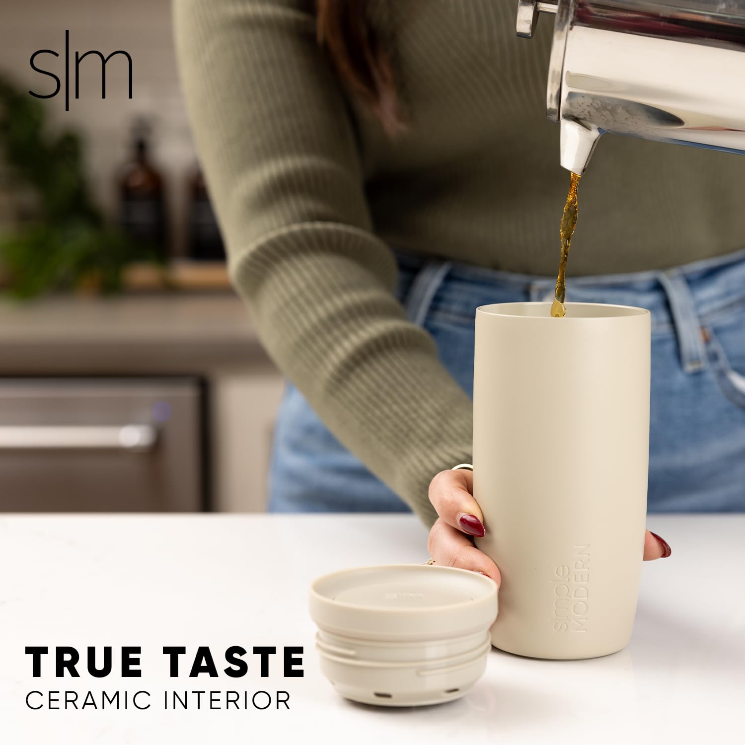 Foto 4 pulgar | Taza De Café De Viaje, Simple Y Moderna, Voyager, Tapa 360°, 12 Oz - Venta Internacional.