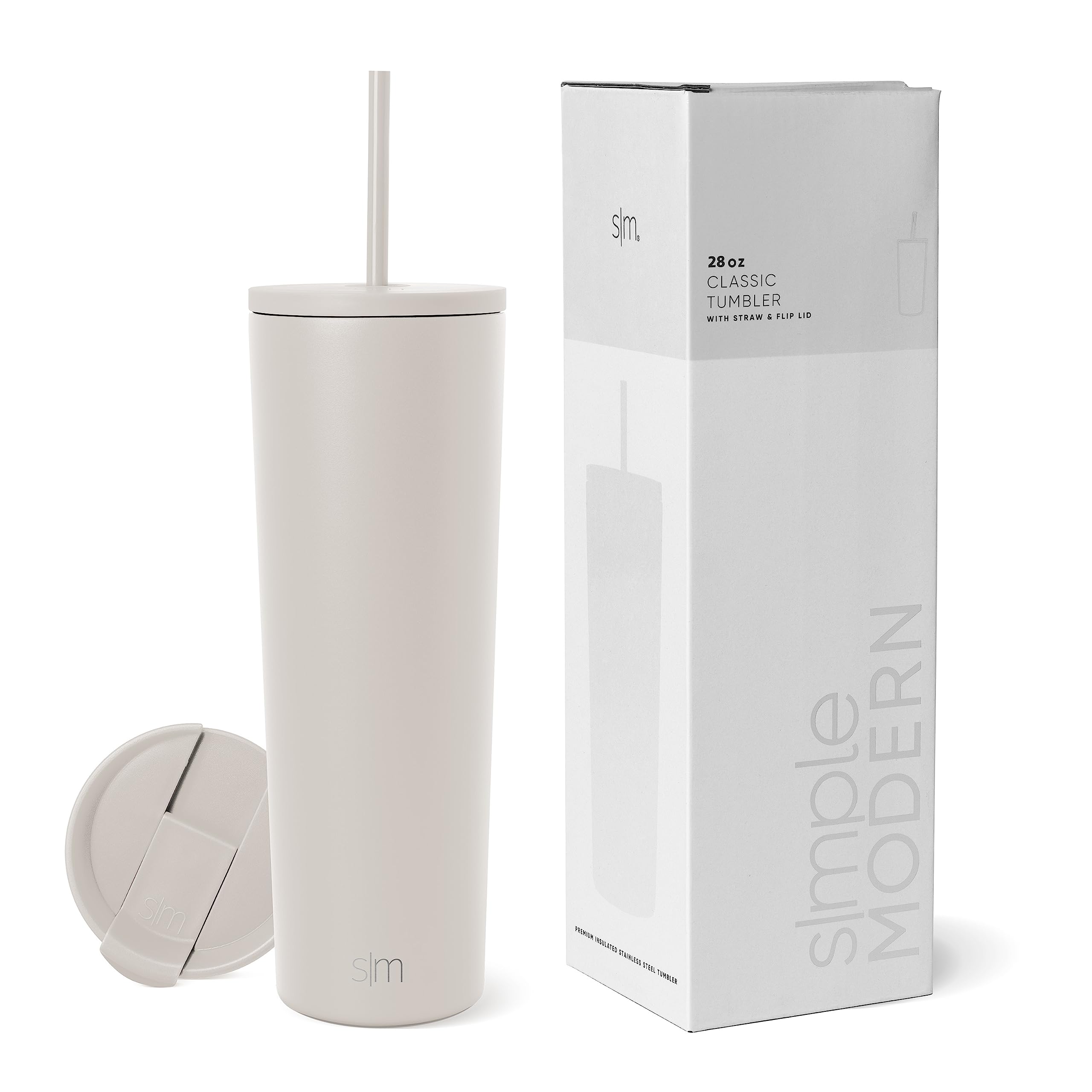 Vaso Aislante Simple Modern Classic 828 Ml Almond Birch - Venta Internacional.