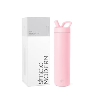 Foto 1 | Botella De Agua Simple Modern Mesa De 700 Ml Con Tapa De Pajita Colorete - Venta Internacional.