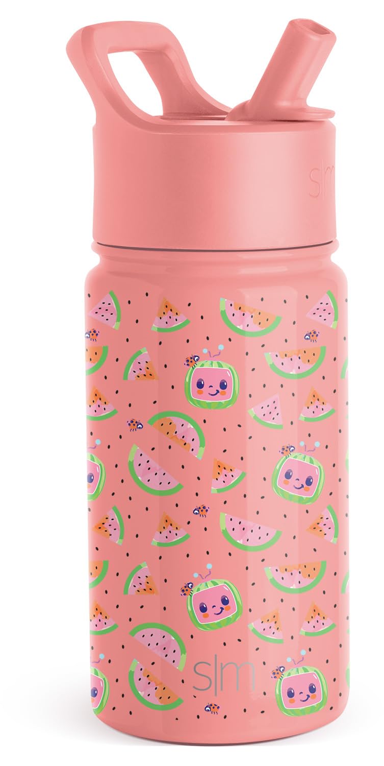 Foto 2 pulgar | Botella De Agua Simple Y Moderna Cocomelon Kids De Acero Inoxidable De 400 Ml - Venta Internacional.