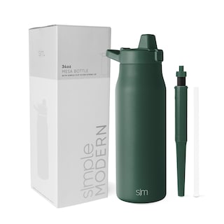 Foto 1 | Botella De Agua Simple Moderna Filtrada De Acero Inoxidable Con Aislamiento De 1 Litro - Venta Internacional.