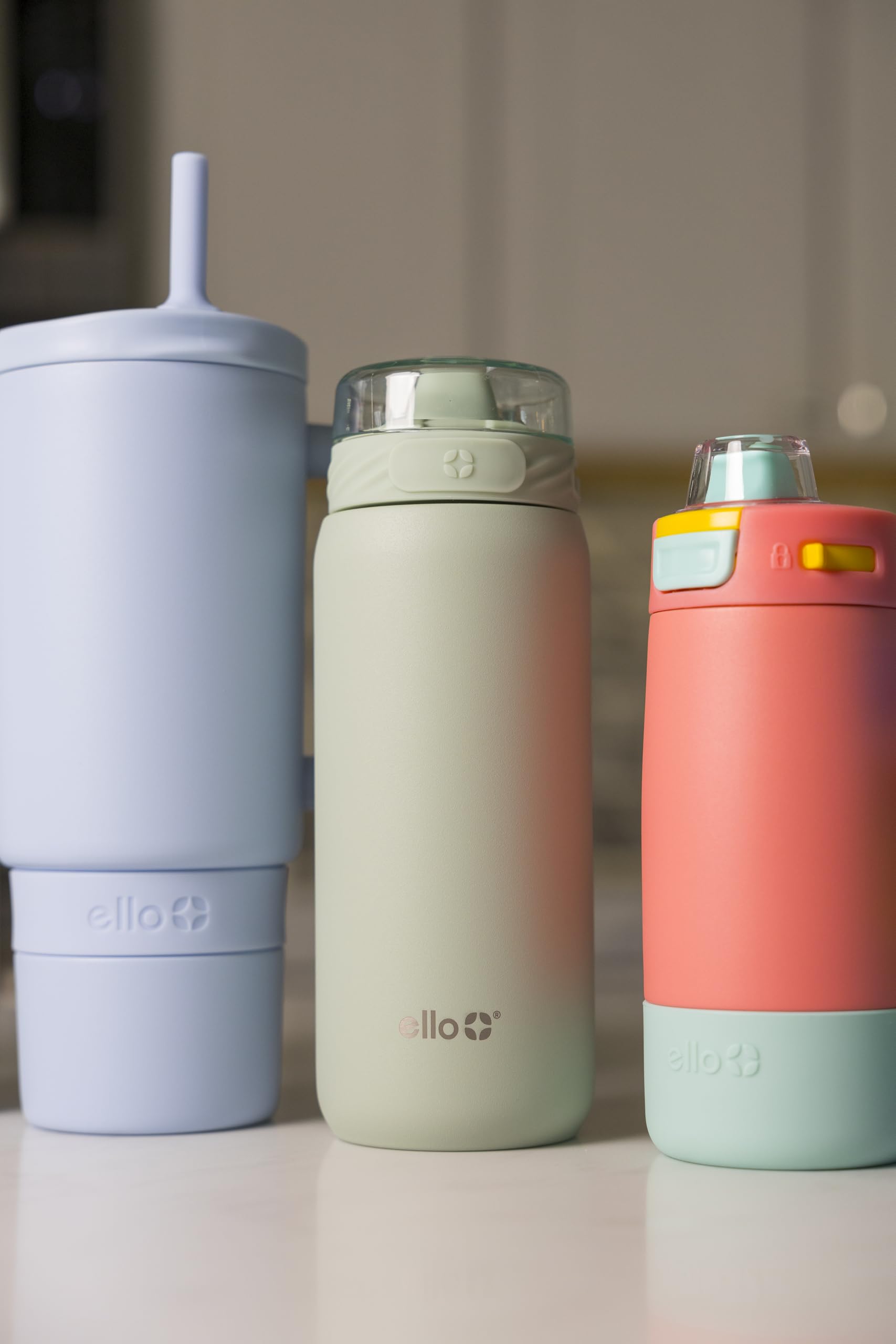 Foto 2 | Botella De Agua Ello Cooper Kids De Acero Inoxidable Sage De 530 Ml - Venta Internacional.