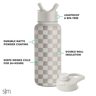 Foto 2 | Botella De Agua Simple Modern Summit 946ml Checkmate - Venta Internacional.