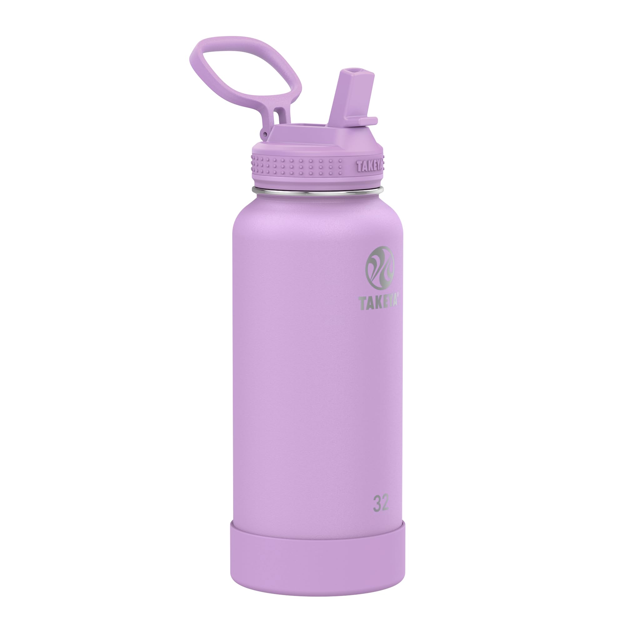 Botella De Agua Takeya Actives De Acero Inoxidable 946 Ml, Color Lila - Venta Internacional.