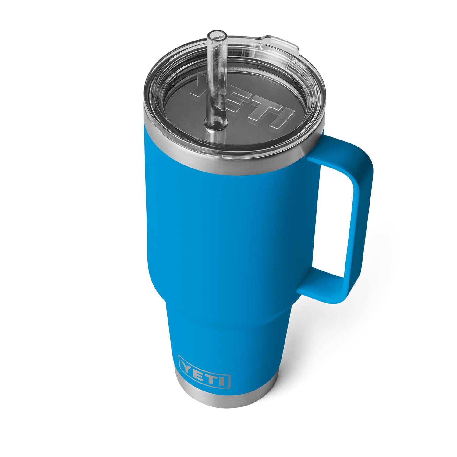Taza Yeti Rambler 1250 Ml Con Pajita, Aislada Al Vacío, Azul - Venta Internacional.