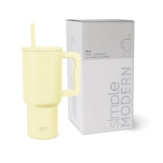 Foto 1 | Vaso Simple Modern Trek De 900 Ml Con Asa Y Tapa Con Pajita Ss - Venta Internacional.