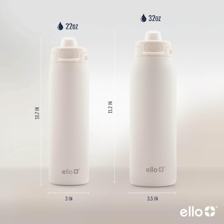 Foto 5 | Botella De Agua Ello Pop & Fill De Acero Inoxidable, 946 Ml, Color Crema - Venta Internacional.