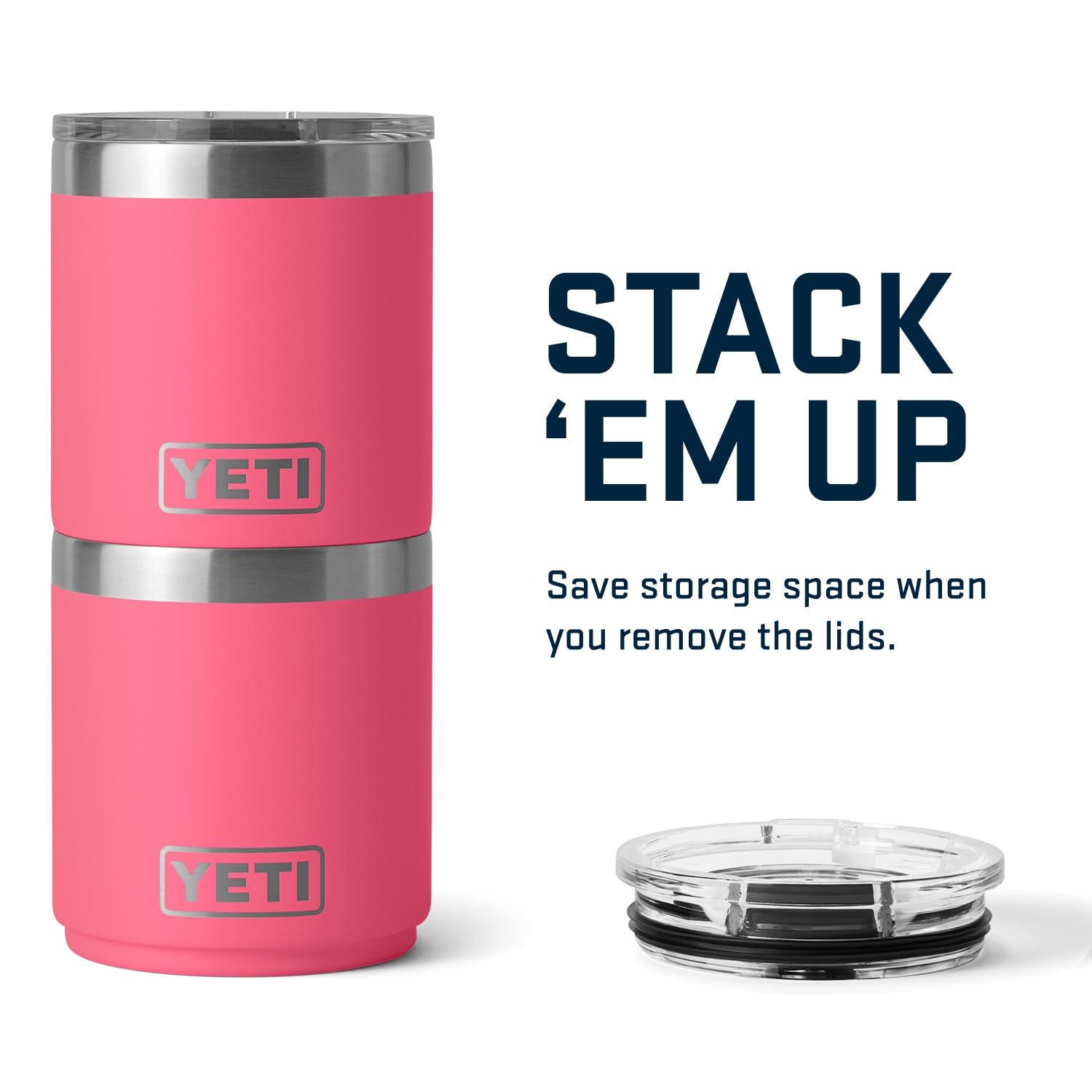 Foto 6 | Vaso Yeti Rambler Lowball 2.0 Apilable De 295 Ml Con Tapa, Color Rosa Tropical - Venta Internacional.