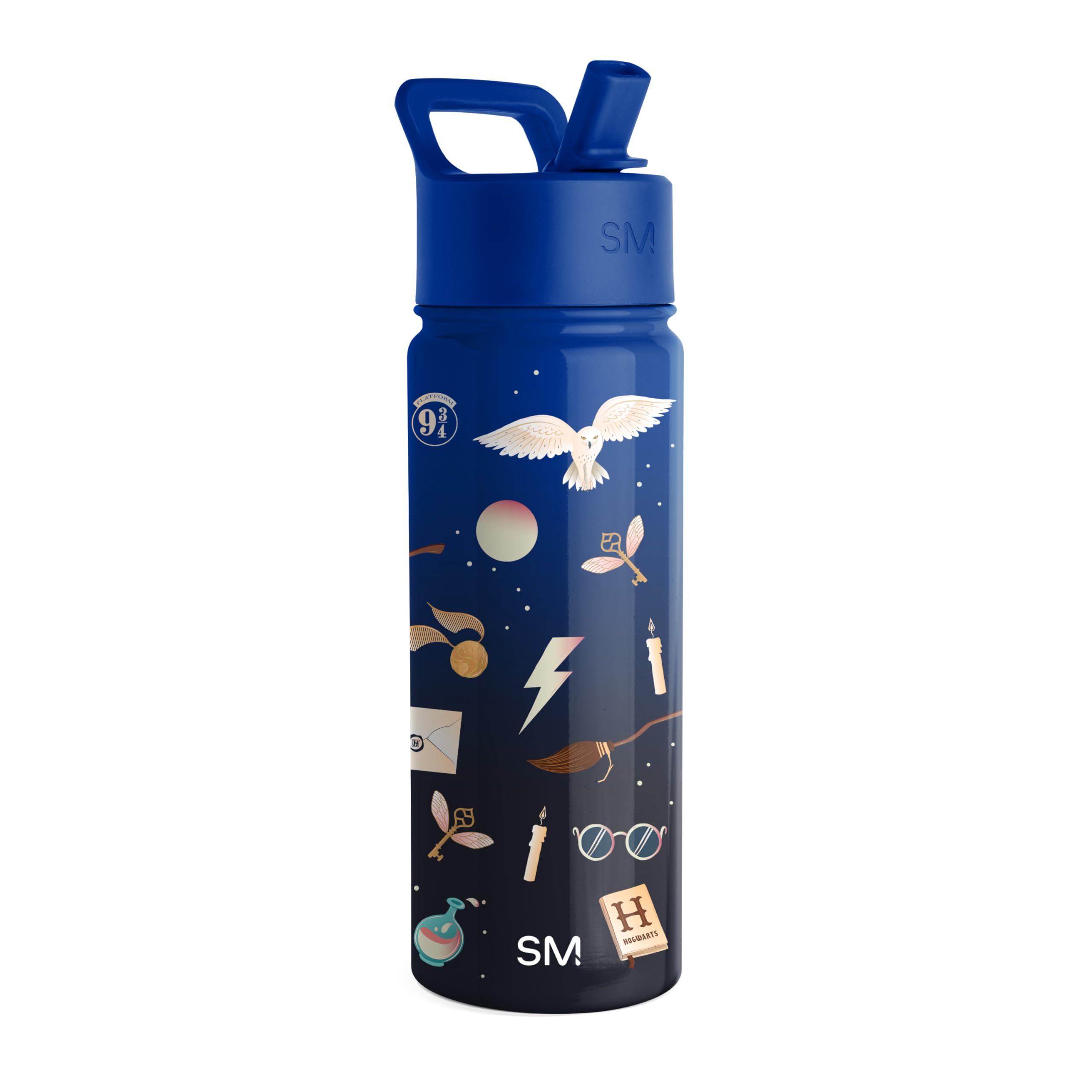 Foto 2 pulgar | Botella De Agua Sencilla Y Moderna De Harry Potter Kids De 530 Ml Con Pajita - Venta Internacional.