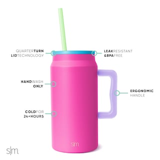 Foto 2 | Taza Simple Modern Trek De 1.5 L Con Asa Y Tapa Con Pajita Ss - Venta Internacional.