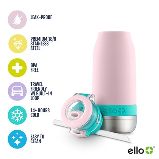 Foto 2 | Botella De Agua Ello Emma Con Aislamiento Al Vacío, 400 Ml, Acero Inoxidable Para Niños - Venta Internacional.