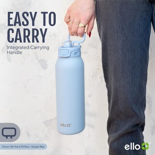 Foto 7 | Botella De Agua Ello Pop & Fill De Acero Inoxidable, 650 Ml, Halógena, Azul - Venta Internacional.