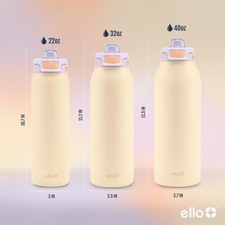 Foto 6 | Botella De Agua Ello Pop & Fill De Acero Inoxidable, 1,2 L, Color Pastel - Venta Internacional.