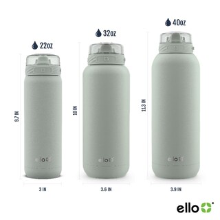 Foto 3 | Botella De Agua Ello Cooper De Acero Inoxidable De 946 Ml Con Salvia - Venta Internacional.