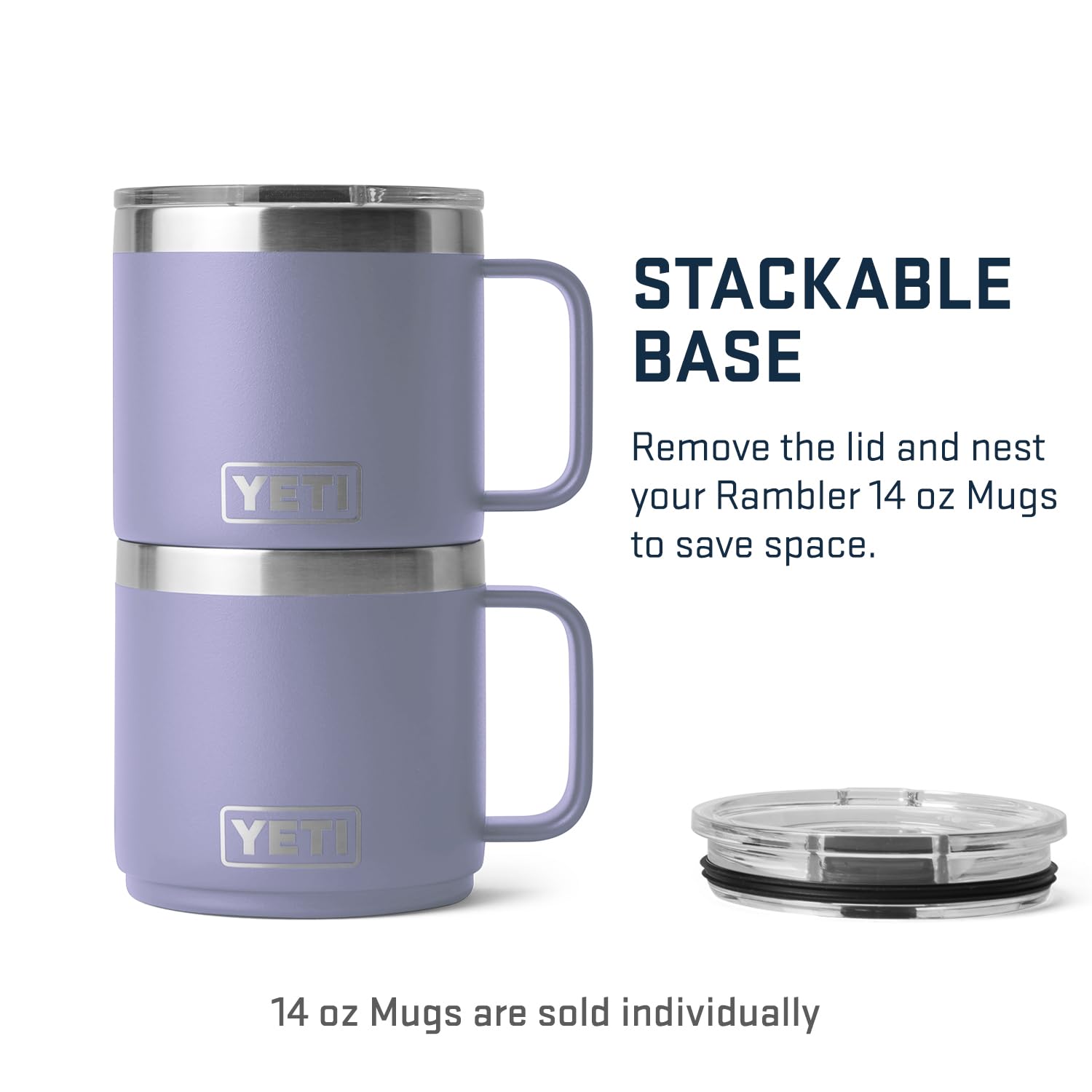Foto 3 pulgar | Taza Yeti Rambler, Apilable, 414 Ml, Con Aislamiento Al Vacío, Inoxidable - Venta Internacional.