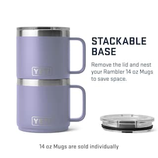 Foto 2 | Taza Yeti Rambler, Apilable, 414 Ml, Con Aislamiento Al Vacío, Inoxidable - Venta Internacional.