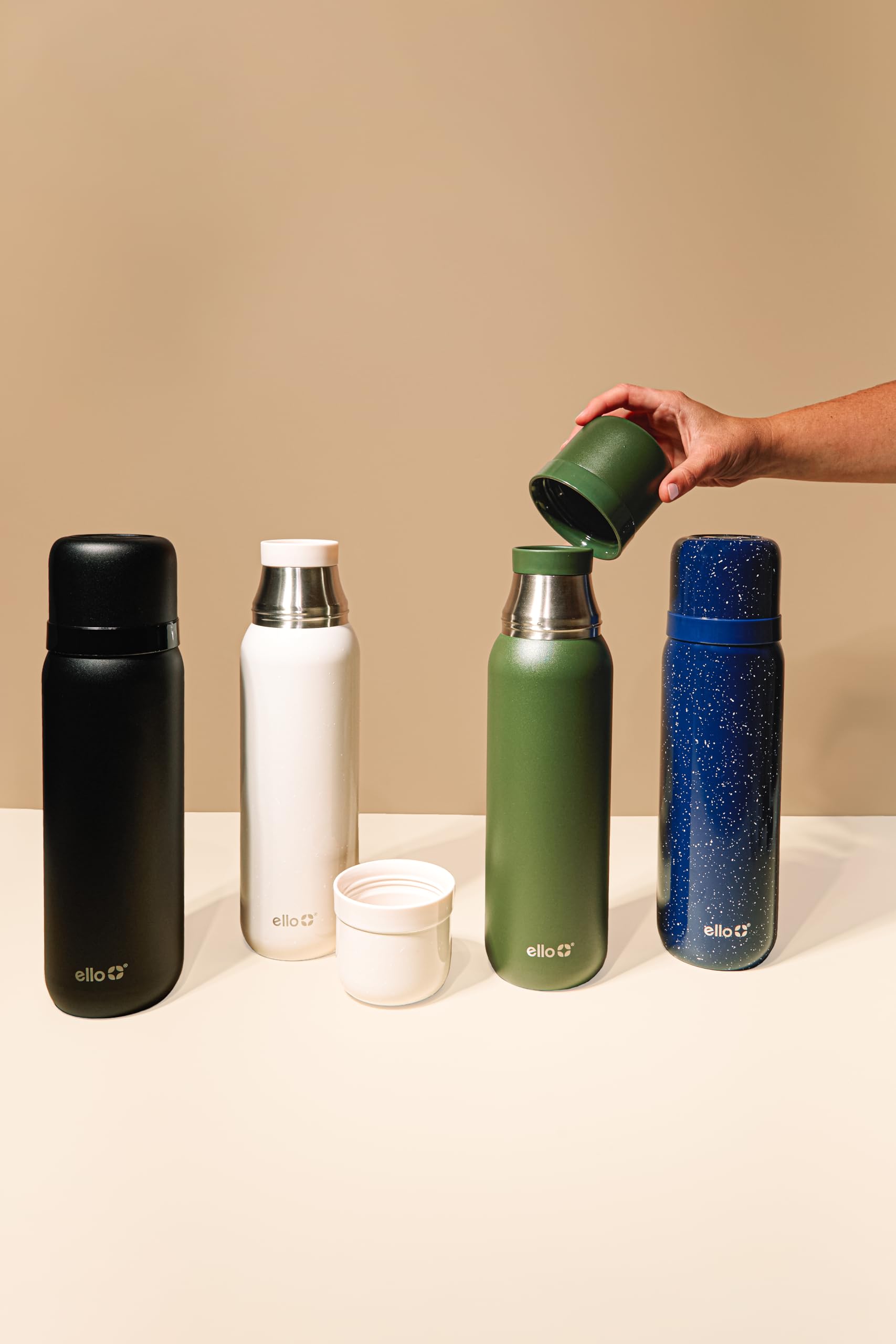 Foto 3 pulgar | Thermos Ello Therma 946ml Con Aislamiento De Acero Inoxidable Negro - Venta Internacional.