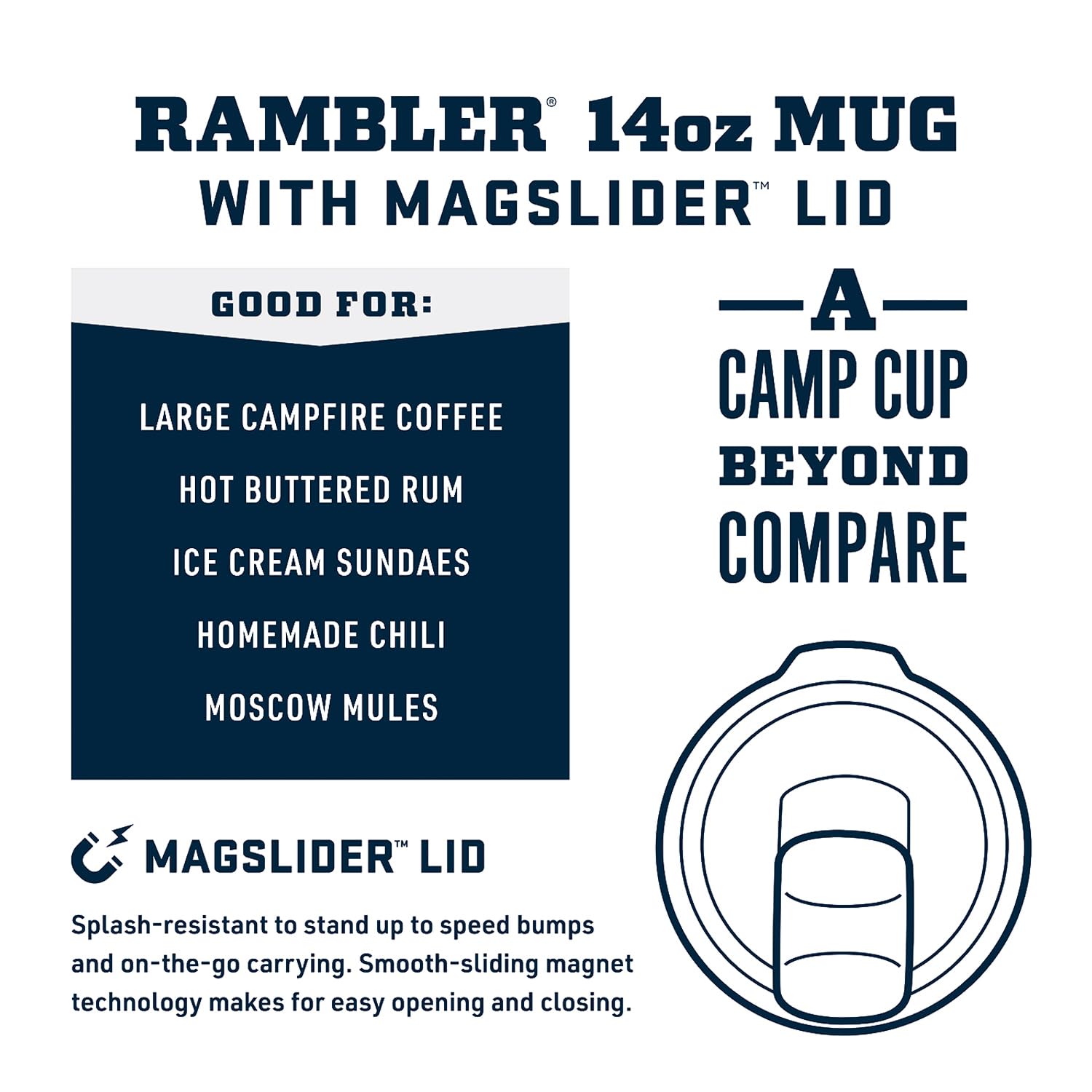 Foto 3 pulgar | Taza Yeti Rambler, Apilable, 414 Ml, Con Aislamiento Al Vacío, Inoxidable - Venta Internacional.