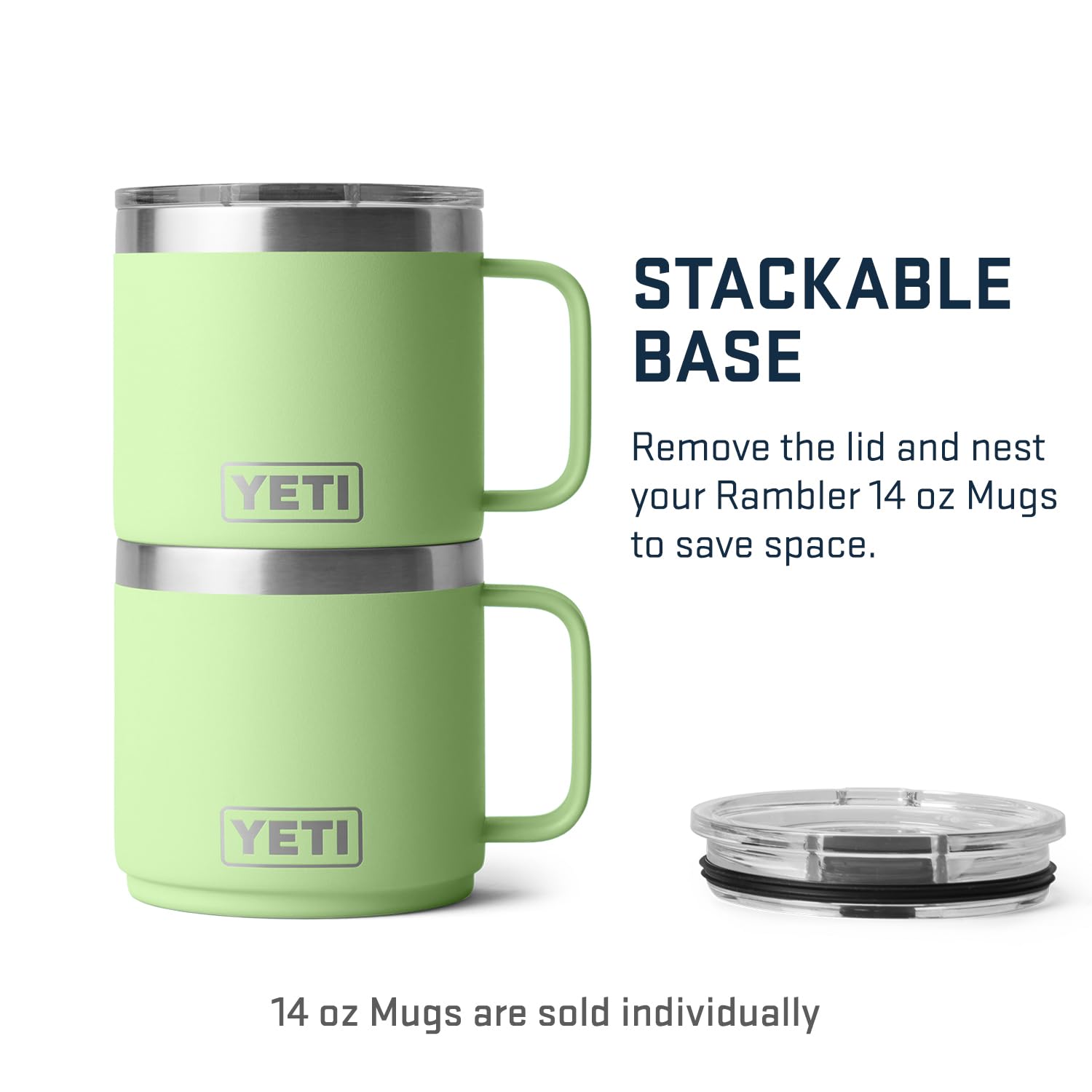 Foto 8 pulgar | Taza Yeti Rambler, Apilable, 414 Ml, Con Aislamiento Al Vacío, Inoxidable - Venta Internacional.