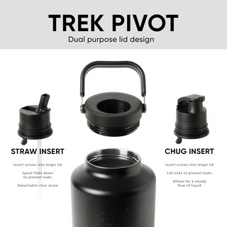 Foto 2 | Botella De Agua Simple Modern Trek Pivot De Acero Inoxidable De 3,8 L - Venta Internacional.