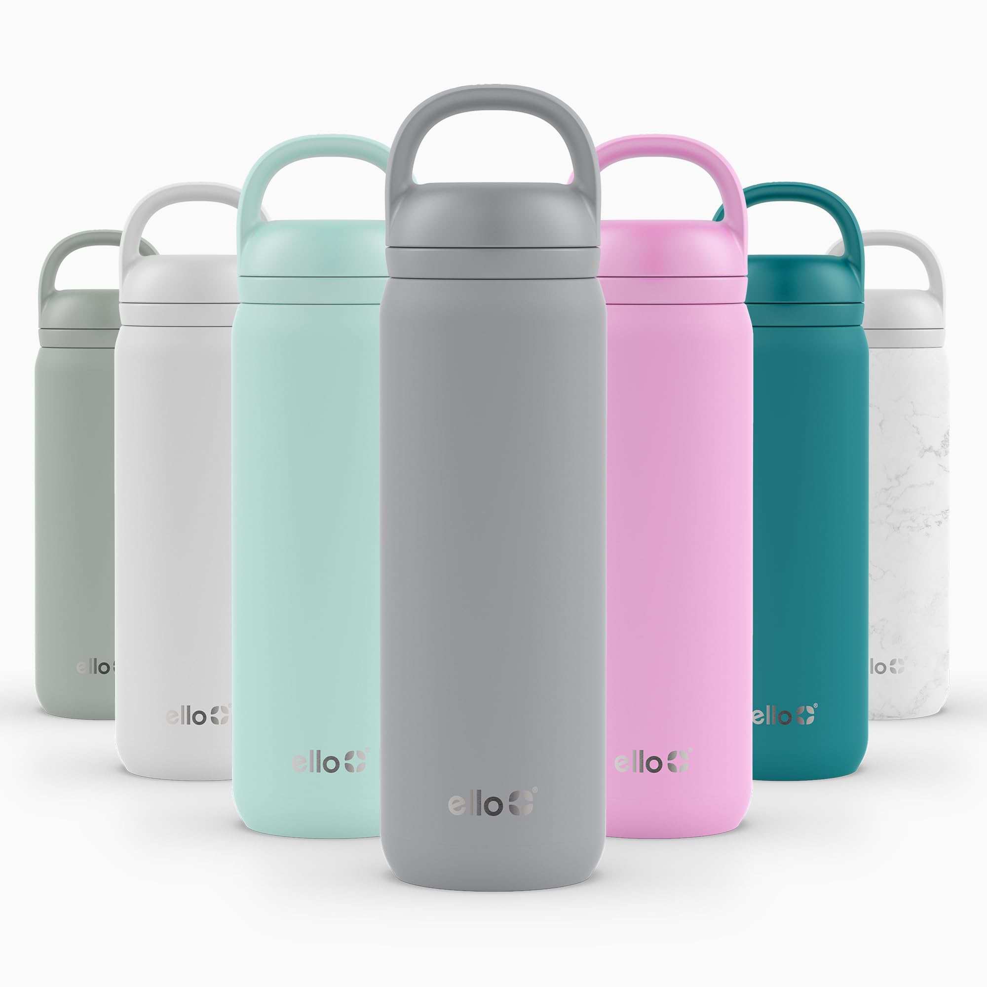 Botella De Agua Ello Cooper Twist 650 Ml De Acero Inoxidable Gris - Venta Internacional.