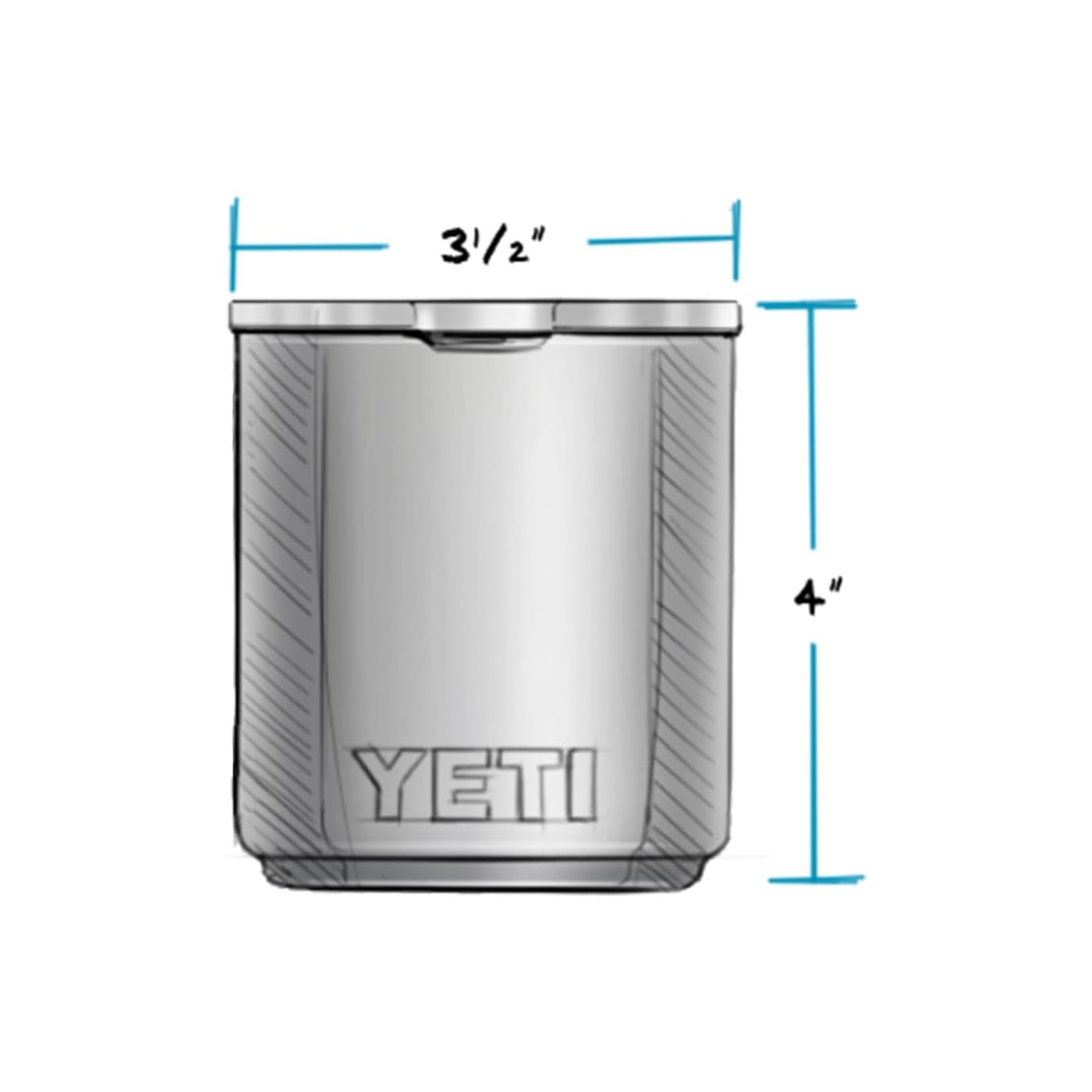 Foto 5 pulgar | Vaso Yeti Rambler, 295 Ml, Apilable, Lowball 2.0, Acero Inoxidable - Venta Internacional.