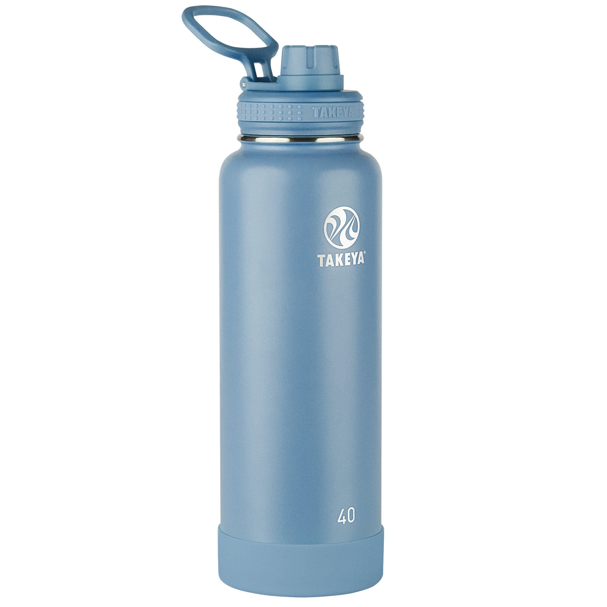 Botella De Agua Takeya Actives Con Aislamiento Al Vacío, 1,2 L, Bluestone - Venta Internacional.