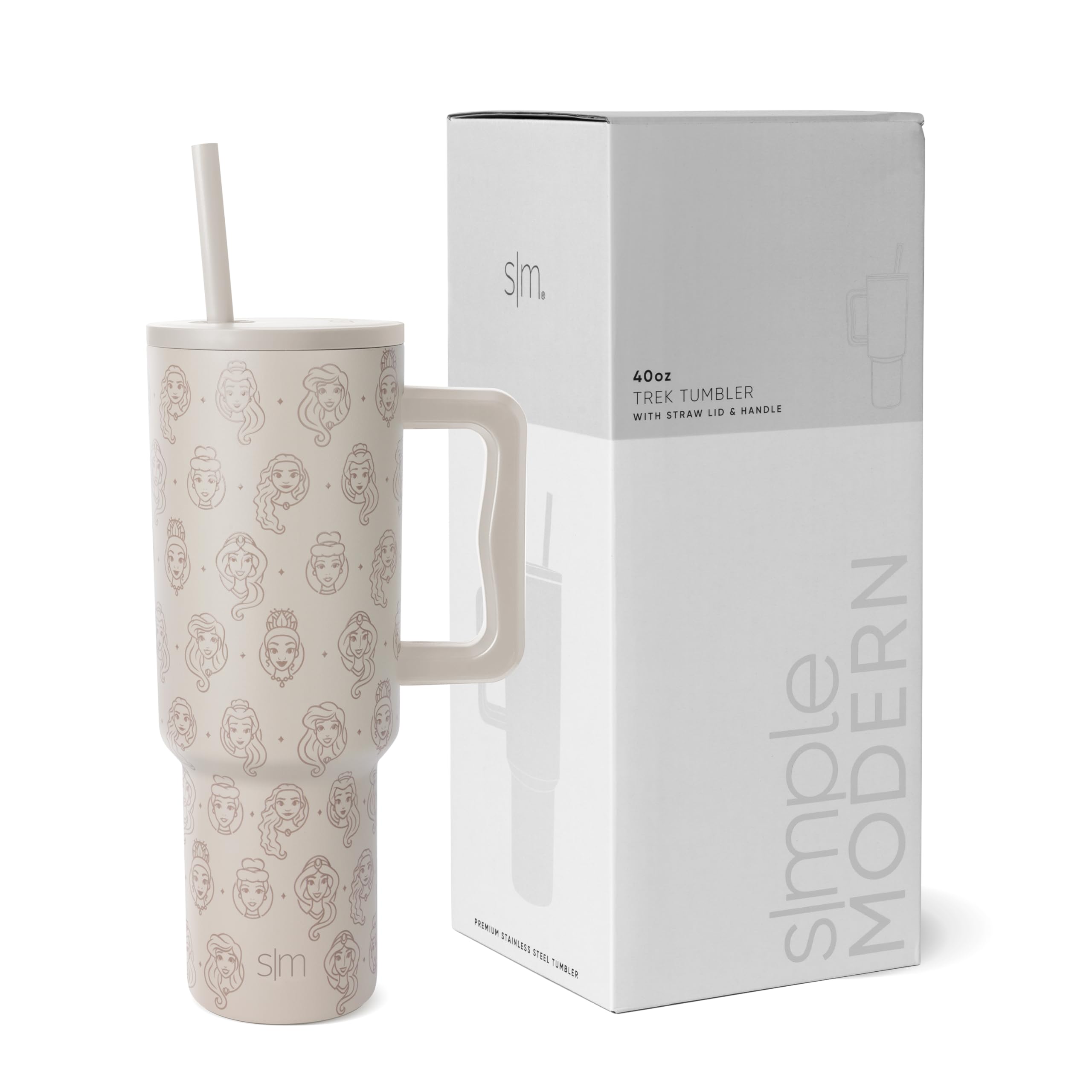 Vaso Simple Modern Disney Trek De 1,2 L Con Asa Y Tapa Con Pajita - Venta Internacional.