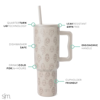 Foto 2 | Vaso Simple Modern Disney Trek De 1,2 L Con Asa Y Tapa Con Pajita - Venta Internacional.