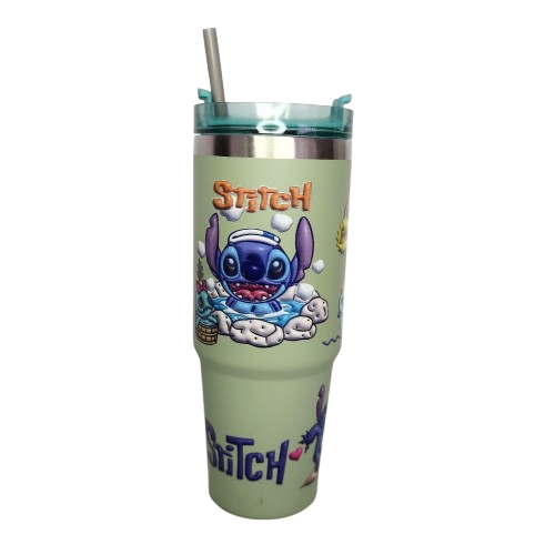 Foto 2 pulgar | Termo Stich De Acero Inoxidable 30 Onzas Con Popote